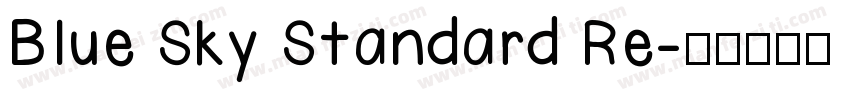 Blue Sky Standard Re字体转换